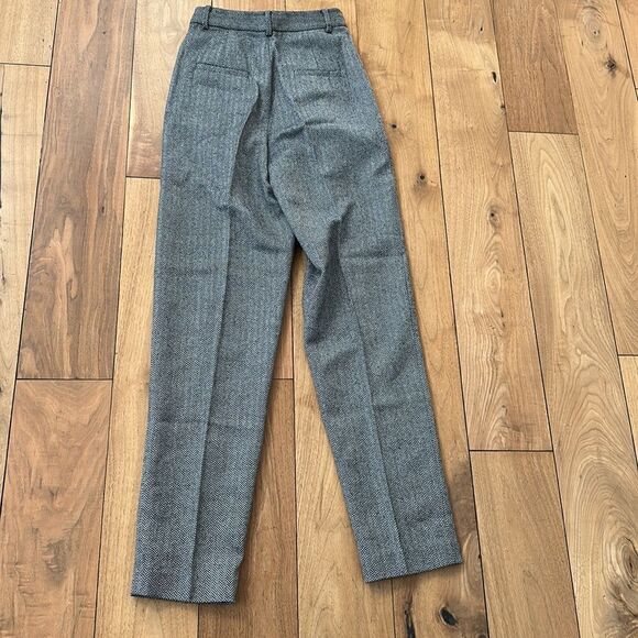 Tibi Herringbone Wool pants NEW with tags Size 0 - Picture 6 of 9
